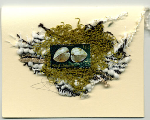 Sea Shells Hearts handmade card by Curmudgeon Cards