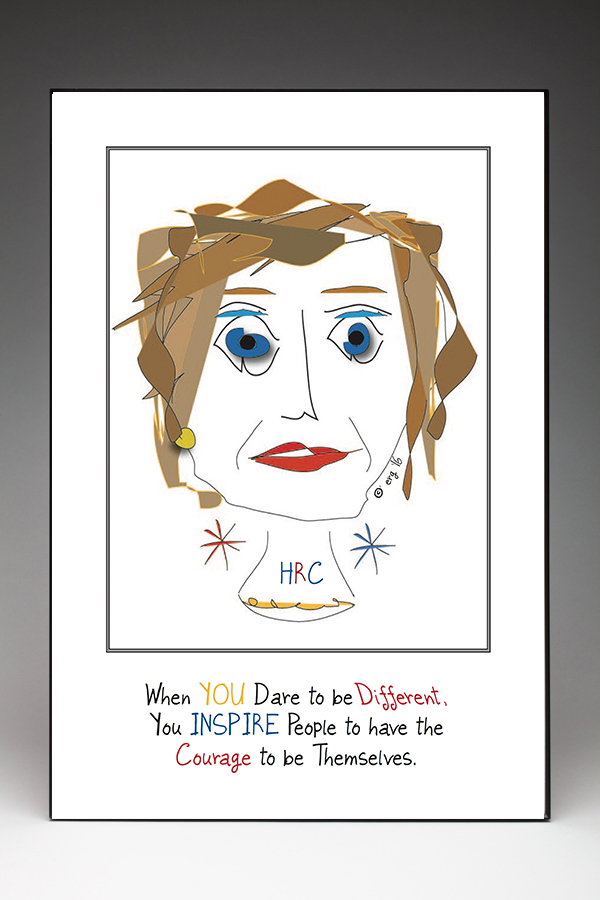 Ellen Degeneres - Custom Illustration by Curmudgeon Cards
