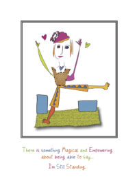 Isabella -I'm Still Standing Yoga Card