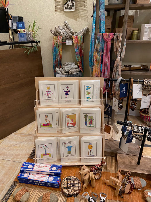 Curmudgeon Cards display at Azure Palms store