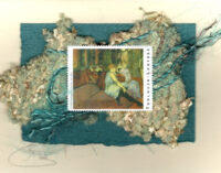 Women Talking Seated on a Couch by Lautrec (non-stamp) Card