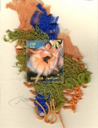 Ballet Dancer with Peach Tutu by Degas (Somalia) Card