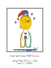 Buddha Una - Get Your Ass to Yoga Card - Vers. #2