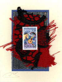 Guitar & Horse by Chagall (France) Card