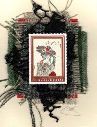 Geisha with Red Hat by Hokusai (Hungary) Card- Vers. #2