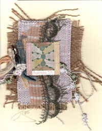 Abstract Aboriginal Wire Button Collage (Australia) Card