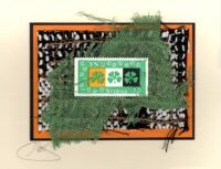 Three Four Leaf Clovers (Sweden) Card