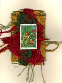 Red & Yellow Spotted Orchids (Honduras) Card