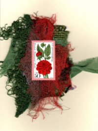 Red Dahlia Flower (DDR/Germany) Card