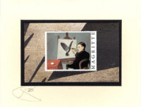 Man Painting a Falcon by Magritte (Non-Stamp) Card