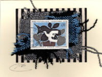 Modern Abstract Art by Braque (France) Card