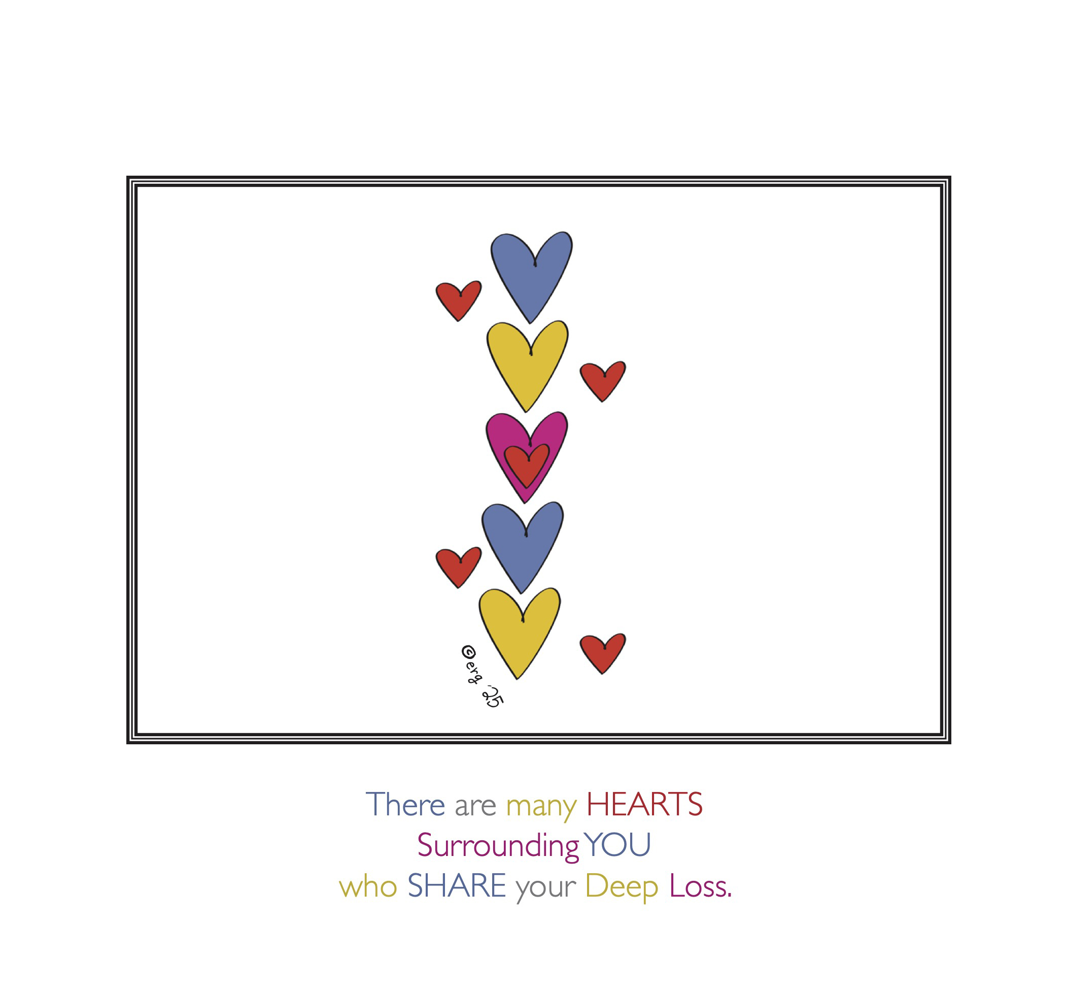 Heart Condolences - The ART of Grief Card