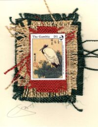Crane with Marsh Grasses by Hiroshige (The Gambia) Card