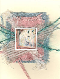 Horse Head by Jacque Birr (France) Card Vers. #1