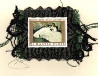 Madame Manet in White Dress by Manet (Hungary) Card