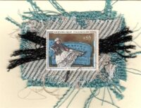 Madame Manet on Blue Couch by Manet (France) Card