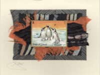 Three B & W Ring Neck Penguins (Umm Ai-Qiwain) Card