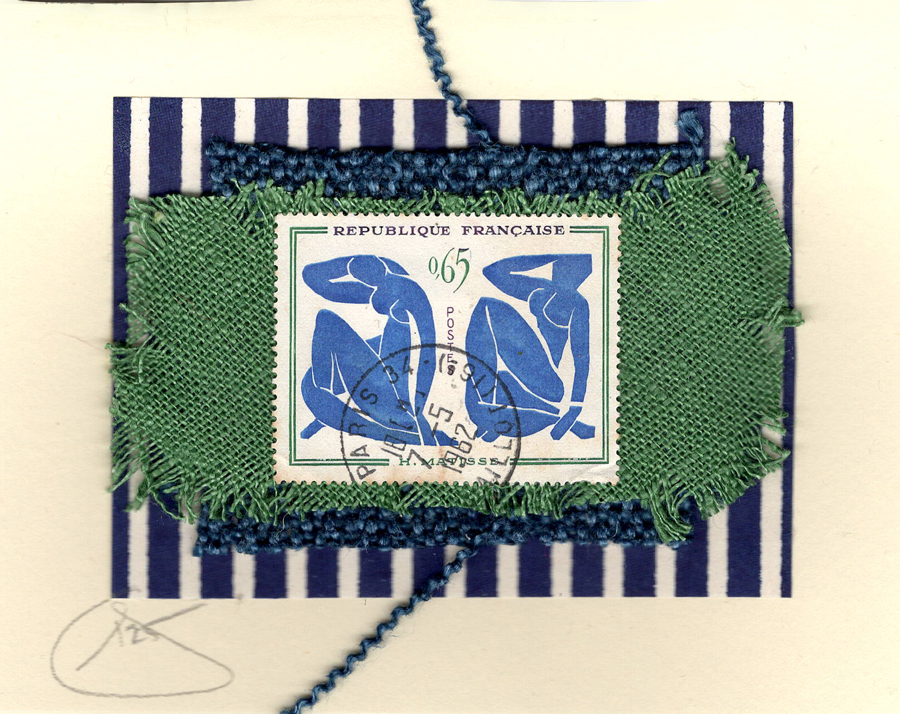 Two Blue Nudes by Matisse (France) Card