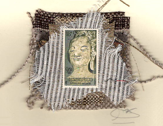 Sage-Grey Female Buddha (Laos) Card