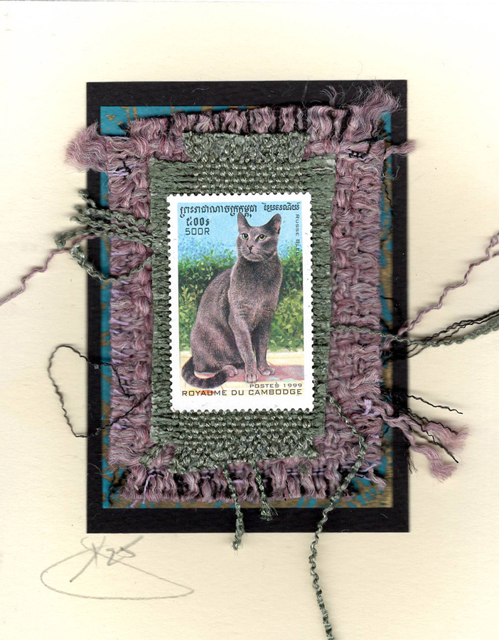 Russian Blue Cat (Cambodia) Card