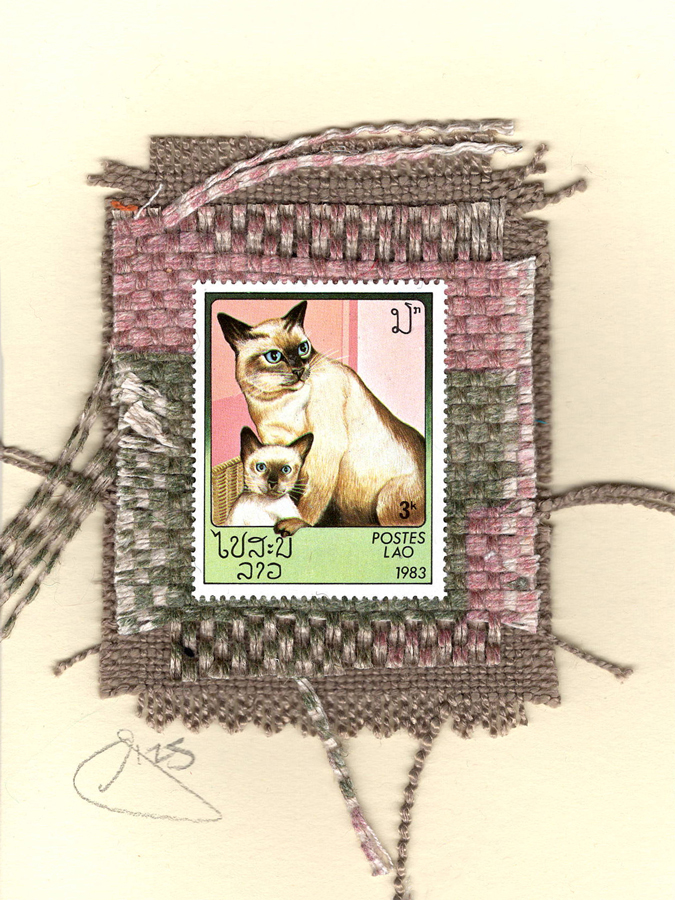 Siamese Cats (Laos) Card