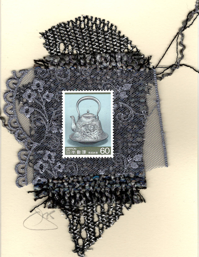 Silver Asian Teapot (Japan) Card