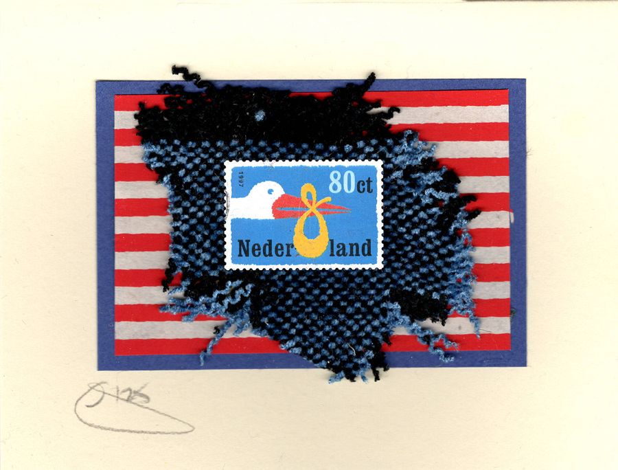 Stork Baby Card (Netherlands)