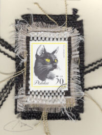 Black Cat with Yellow Eyes (Poland) Card