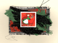 Breton Girl with Birthday Cake (France) Card