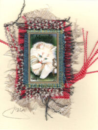 Cute White Cat (Mongolia) Card