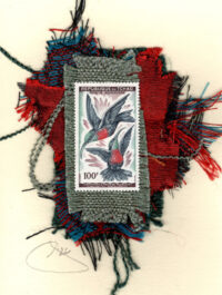 Two Red-Breasted Hummingbirds (Chad) Card