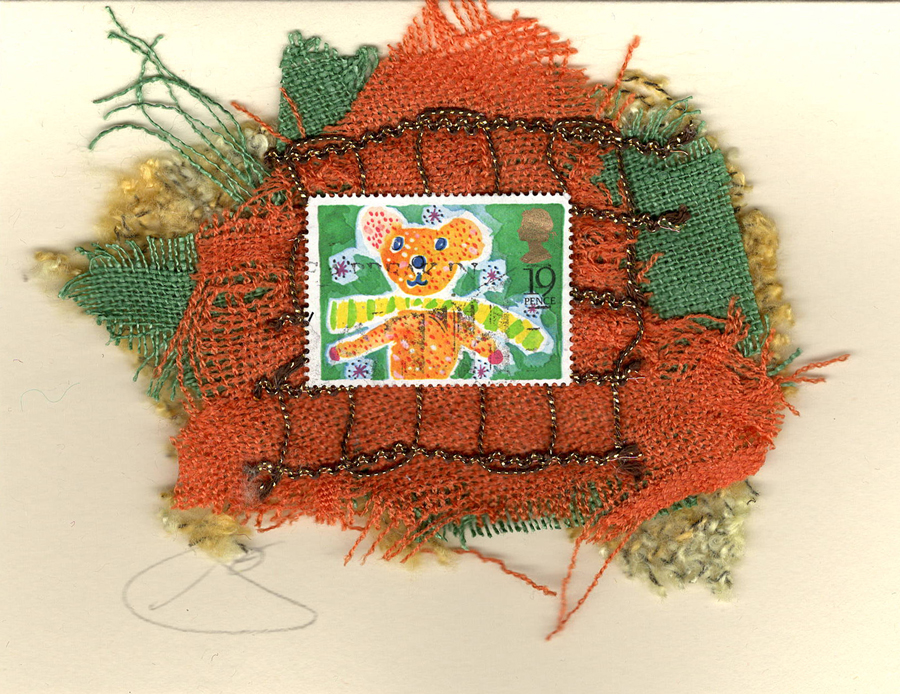 Teddy Bear Baby Card (Great Britain)