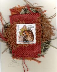 Two Barn Owls (Rep de Guinee)Card - vers. #2