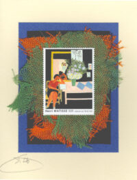 Liseuse sur fond noir by Matisse (Non-Stamp) Card