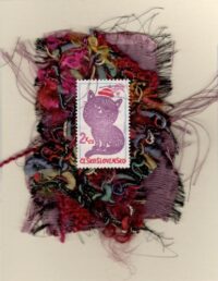 Whimsical Cat (Czechoslavakia) Card