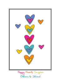 Happy Hearts Inspire Others to Shine Card (Vers. #3)