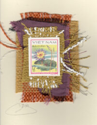 Purple & Yellow Lotus Flower (Vietnam) Card