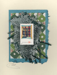 Red & Turquoise Checkerboard Gee's Bend's Quilt (U.S.) Card