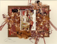 Female Buddha Seated with Red Gong (China) Card