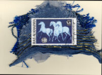 Three White Wild Horses (Ras Al Khaima) Card