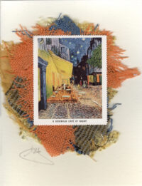 A Sidewalk Cafe at Night by Van Gogh (Non-Stamp) Card