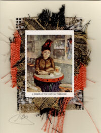 A Woman at the Cafe Du Tambourin by Van Gogh (Non-stamp) Card