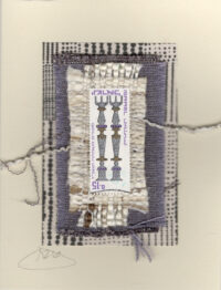 Two Silver Candlesticks (Israel) Card