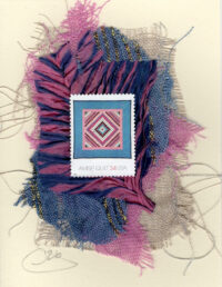 Pink & Turquoise Diamond Amish Quilt (U.S.) Card