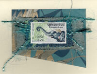 Blue & Green Elephant (Laos) Card
