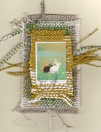 Brown, Black & White Rabbits (Japan) Card
