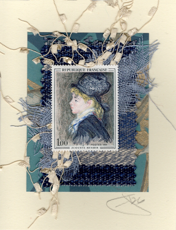 Girl with Blue Hat by Renoir (France) Card