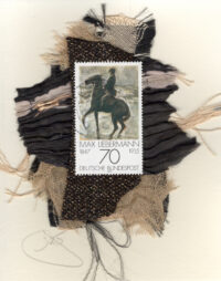 Dressage Rider in Black by Max Liebermann (DDR/Germany) Horse Card