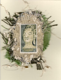 Sage-Grey Female Buddha (Laos) Card
