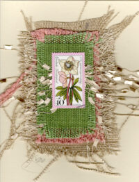 Pink & White Flower (DDR/Germany) Card